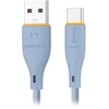 Kabelis USB-A - USB-C laidas Miccell VQ-D06, 2.4A, 1m, mėlynas
