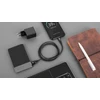 REBEL USB - micro USB kabelis 0.5m Juodas