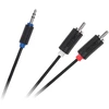 Jack kabelis 3.5-2RCA 1.8 m Cabletech standartas