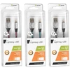 TRACER TRAKBK46268 Cable TRACER USB 2.0 Iphone AM - lightning 1,0m juodas and sidabrinis