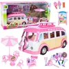 Lean Toys Ledų automobilis rožinis