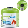 Kartusz 500g „GreenBlue“ dujų balionėlis. Sertifikatas: Pi 0437, atitinka EN417 standartą, butanas-propanas, temperatūros diapazonas nuo -10 °C iki + 40 °C, srieginis vožtuvas 7/16".