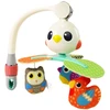 Lean Toys Karuselė kūdikiams su muzikine dėžute ir pliušiniais paukšteliais, 40x23 cm