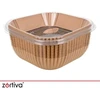 Popieriniai kasetės įdėklai gruzdintuvei 20 cm 300 vnt. Zortiva