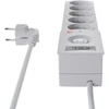 KEL Maitinimo juosta su saugikliu ir apsauga nuo viršįtampių, profesionali, 5 rozetės, ilgis 5 m, 10 A, 230 V, 2300 W, juoda