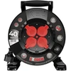 KEL Būgninis ilgintuvas extrem line, 4x2p+su, ip44, 16a, h07bq-f, 3×1,5, 40m, juoda