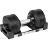 Ketaus reguliuojamo svorio automatinis hantelis, 24 kg, 1kg žingsniai, REBEL ACTIVE
