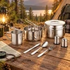 King Hoff Rinkinys turistinis, 9 dalys, nerūdijantis plienas, kinghoff, kh-2060