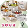 King Hoff Rinkinys 4 misek kuchennych (18,20,24,26 cm), nerūdijantis plienas, kinghoff