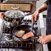 KitchenAid - KA-Classic nerūdijančio plieno keptuvė su atvira rankena - sidabrinė - 28 cm