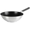 KitchenAid - KA-Classic nerūdijančio plieno 3 sluoksnių OpenWok - sidabrinė - 28 cm