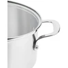 KitchenAid - Nerūdijančio plieno lakštų rinkinys: 20 cm troškintuvas su dangčiu, 24 cm troškintuvas su dangčiu, 16 cm puodas (be dangčio) - sidabro spalvos