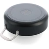 KitchenAid - Spalvota aliuminio keptuvė su 2 šoninėmis rankenomis - matinės juodos spalvos - 24 cm