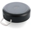 KitchenAid - Spalvota aliuminio keptuvė su 2 šoninėmis rankenomis - matinės juodos spalvos - 28 cm