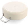KitchenAid - Spalvota aliuminio keptuvė su 2 šoninėmis rankenomis - migdolų kremo spalvos - 24 cm