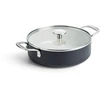KitchenAid - Spalvota aliuminio keptuvė su 2 šoninėmis rankenomis - matinės juodos spalvos - 24 cm