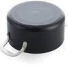 KitchenAid - Spalvotas aliuminio puodas su dangčiu - matinės juodos spalvos - 20 cm