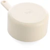 KitchenAid - Spalvotas aliuminio puodas su dangčiu - migdolų kremo spalvos - 16 cm