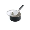 KitchenAid - Spalvotas aliuminio puodas su dangčiu - matinės juodos spalvos - 16 cm