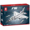 Lean Toys KONSTRUKCINIS RINKINYS – F-16 KOVINIS LĖKTUVAS 1427 dalys