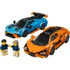 Klocki Greičio čempionai 77238 „Lamborghini Revuelto“ ir „Huracan Sto“ kaladėlės
