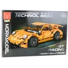 Lean Toys Konstruktorius sportinis automobilis GT Racing 1:14, 1268 detalių, oranžinis