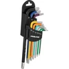 Klucze Ilgi „Torx“ raktai, 9 vnt. rinkinys, T10-T50, S2, „Proline“