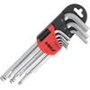 Dedra eiakampiai raktai rutulys ilgi 1510mm rinkinys 9vnt CRV