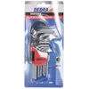 Dedra eiabriauniai raktai trumpi 1510mm rinkinys 9vnt CRV