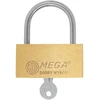 Mega Pakabinama spyna žalvarinė SLIM 40 mm 3 raktai