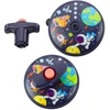 Lean Toys Šviečiantis erdvės diskas su šviesos ir garso efektais