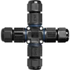 Orno Konektor Keturgubas X tipo skirstytuvas su greita jungtimi, IP68, 3x4mm2, 400V/16A