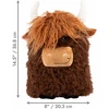 Kong Comfort Jumbo Highland Cow XL Mix namelis, 37 x 20,5 x 15,5 cm
