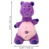 Kong Knots Belly Hippo žaislas, violetinis, M/L, 28x16x13cm