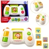 Lean Toys Interaktyvi edukacinė vaikų konsolė su kortelėmis ir šviesos efektais