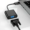 Konwerter HDMI į VGA keitiklis D-Sub 15 kontaktų adapterio kabelis monitorius „Full HD 1080p“