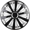 Leoplast Ratų gaubtas 1 vnt. Falcon, juodas ir sidabrinis 14"