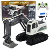 Lean Toys Nuotoliniu būdu valdomas ekskavatorius Heavy Truck 1:24 su šviesomis ir garsais