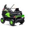 Lean Cars Vienvietis akumuliatorinis eskavatorius vaikams Volvo DK-VE888 Lean Toys, žalias