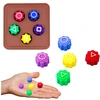 Lean Toys Gonggi kauliukų rinkinys su stovu, 5 vnt.