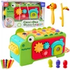 Lean Toys Montessori lavinamasis kubas su krokodilu ir cimbolais