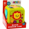 Lean Toys Interaktyvus mokomasis kubas mažyliams Žalias Lion