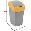 CURVER KOSZ NA ŚMIECI FLIP BIN 25L /ORANŽINĖ