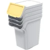 Prosperplast Kosze STACKBOX Q SET šiukšliadėžės - uosio spalvos, 20 l. Keden