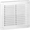 Kratka Grotelės su galiniais dangteliais 150x150, baltos