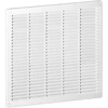Kratka Grotelės su galiniais dangteliais 350x350, baltos