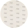 Krążki Abrazyviniai diskai, perforuoti, su lipniomis juostelėmis, 225 mm, P80, 5 vnt.