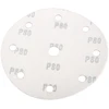 Krążki Šlifavimo diskai 150 mm, xa0P80, 5 vnt., su 9 skylėmis, skirti 04-721