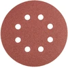 Krążki Šlifavimo diskai su lipdukais, 125 mm, P120, 5 vnt., su 8 skylėmis
