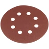 Krążki Šlifavimo diskai su lipdukais, 125 mm, P220, 5 vnt., su 8 skylėmis